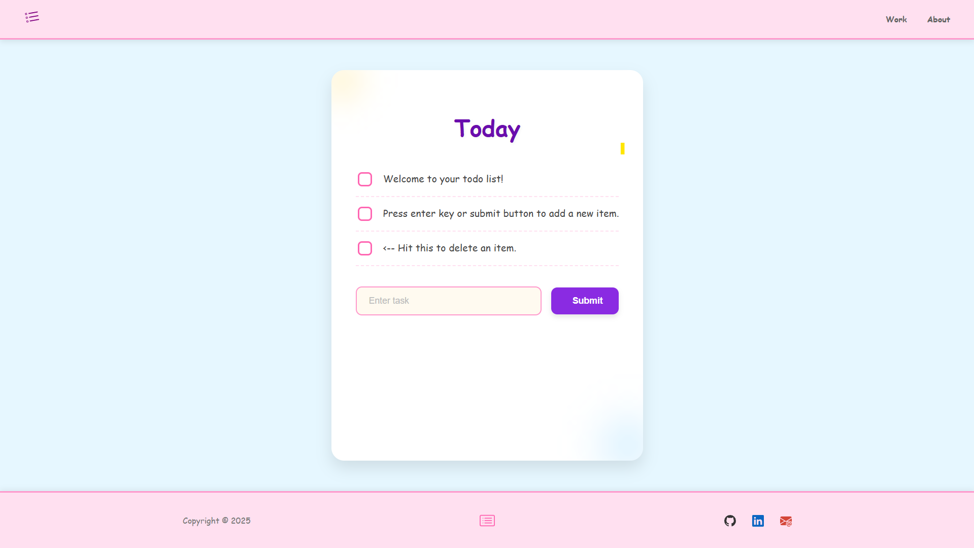 Simple To-do List